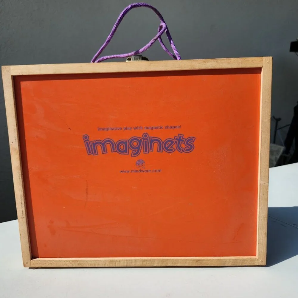 Mindware Imagination Magnets Imaginets Wood Geoform Wooden Magnetic Blocks and M